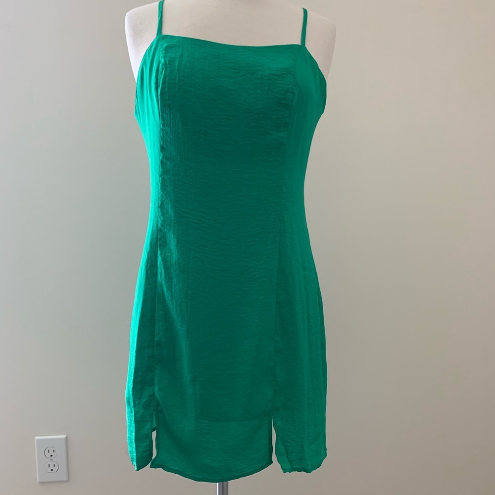 Zilingo NWT Mini Strap Slip Dress with Slits - Picture 3 of 16